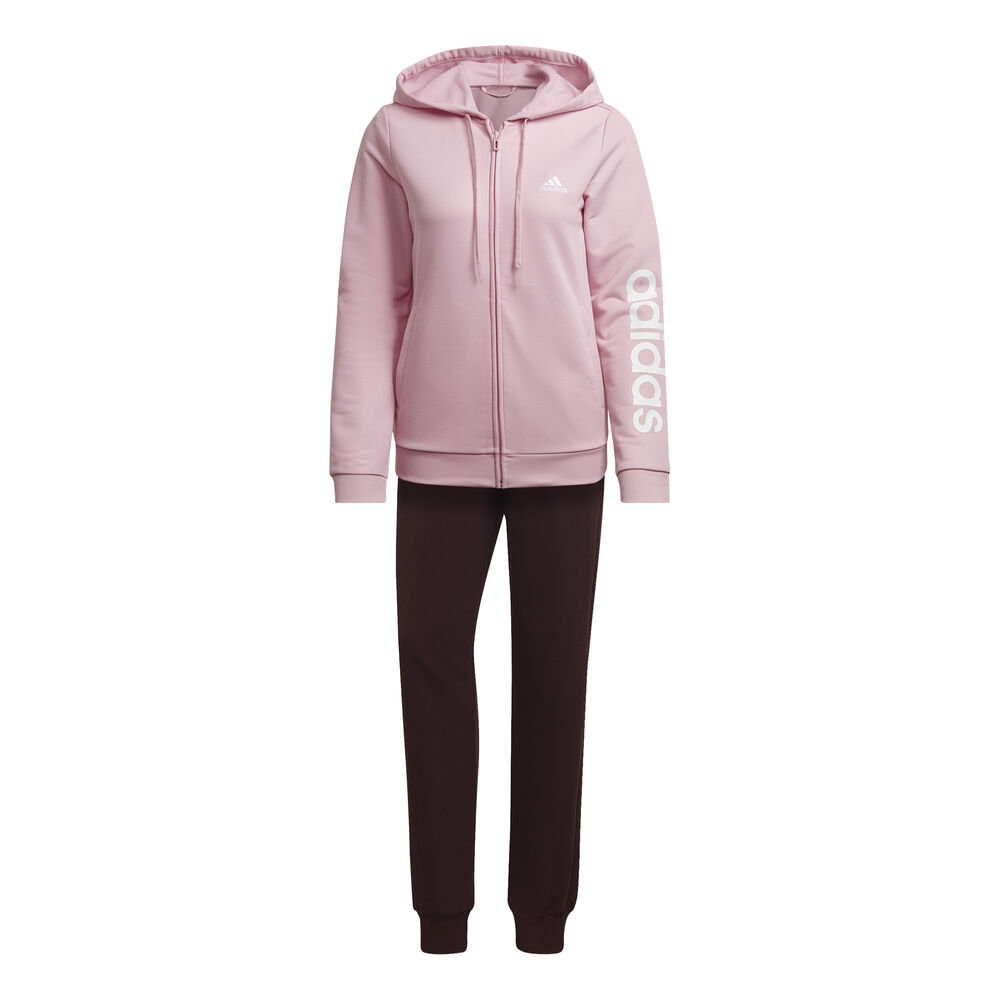 adidas Linear French Terry Trainingsanzug Damen - Pink, Größe XXL