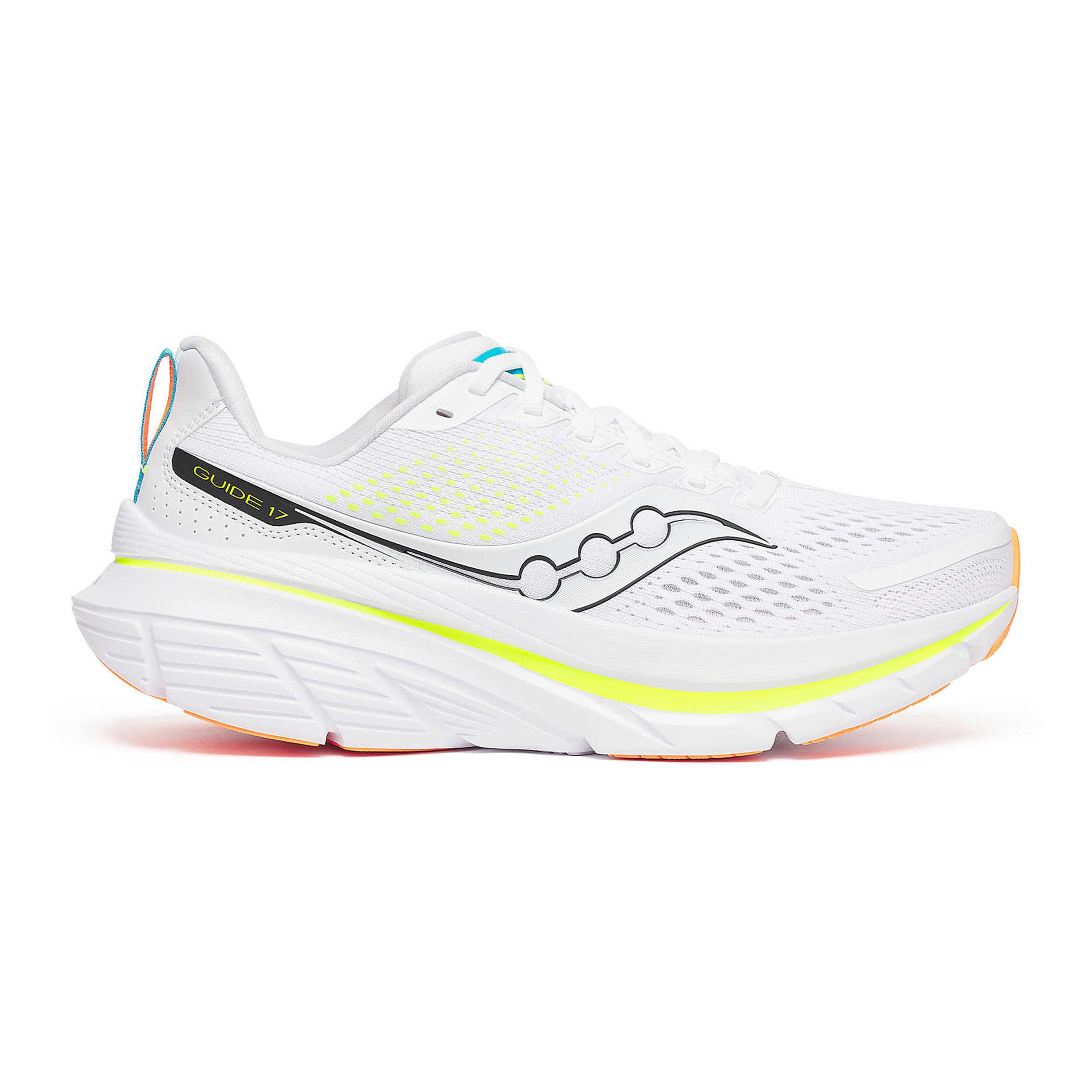 Saucony Guide 17 Stabilitatsschuh Herren WeiB Schwarz in GroBe 48 online kaufen Running Point AT