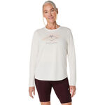 ASICS Bekleidung ASICS Fujitrail Logo Laufshirt Damen-Beige