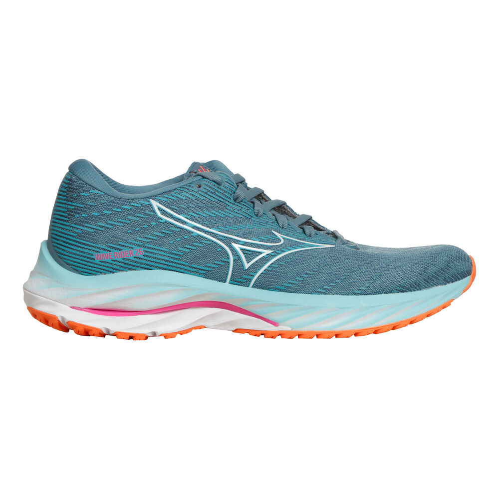 Mizuno Wave Rider 26 Neutralschuh Damen - Blau, Weiß, Größe 38.5