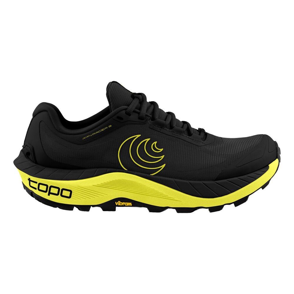 TOPO ATHLETIC MTN Racer 3 Trailschuh Herren - Schwarz, Limette, Größe 42