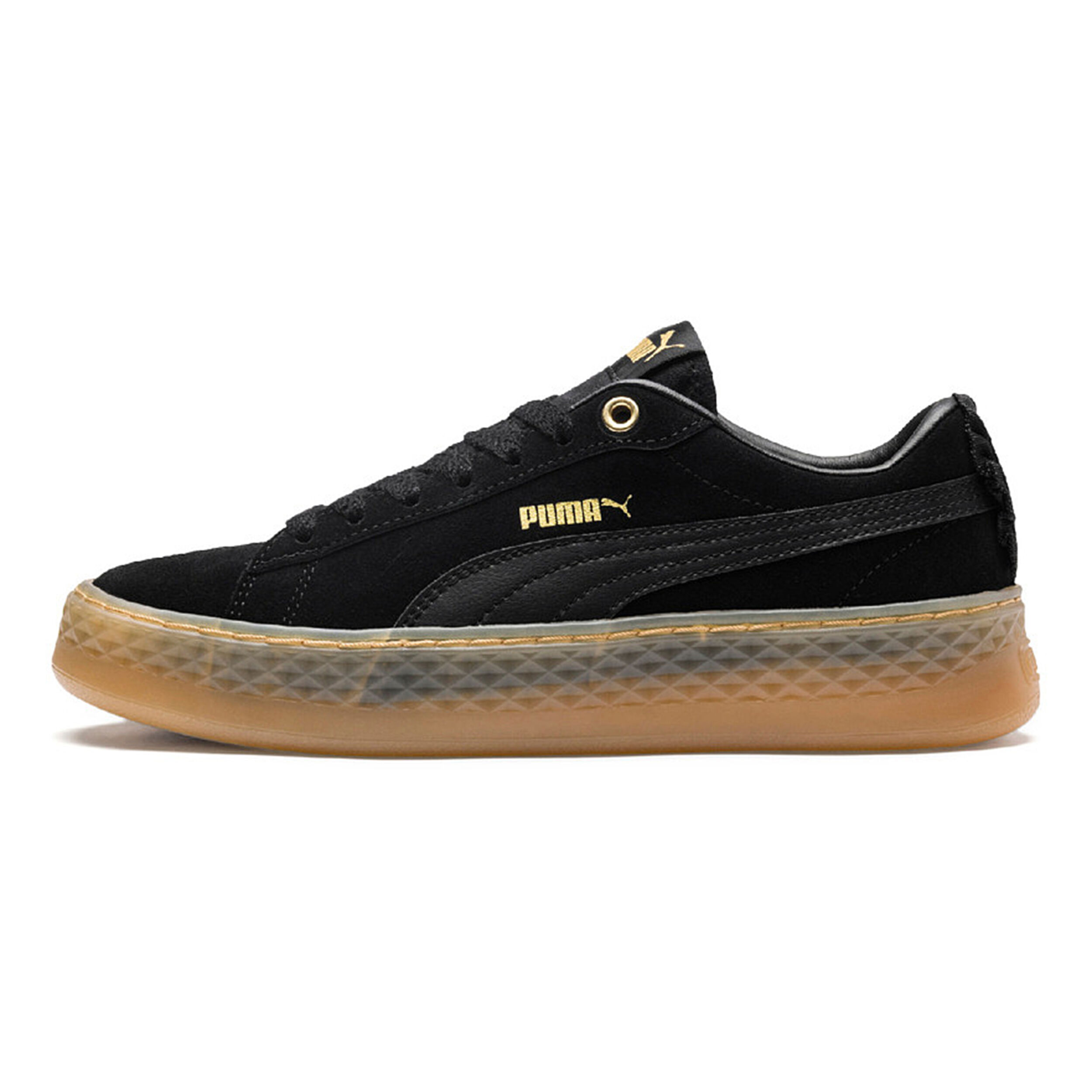 Puma smash platform schwarz hotsell