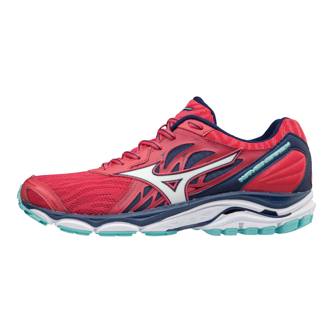 Mizuno Wave Inspire 14 Stabilitatsschuh Damen Rot Dunkelblau online kaufen Running Point AT