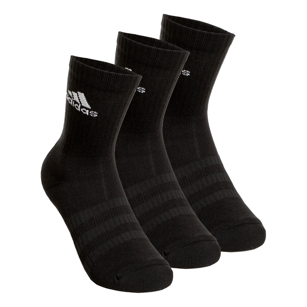 Essentials 5 günstig Kaufen-adidas Essentials Cush Crew Sportsocken 3er Pack - Schwarz, Weiß, Größe 49-51. adidas Essentials Cush Crew Sportsocken 3er Pack - Schwarz, Weiß, Größe 49-51 <![CDATA[Wadenlange und weich Fühl dich wohl auf den Cushioning 3er