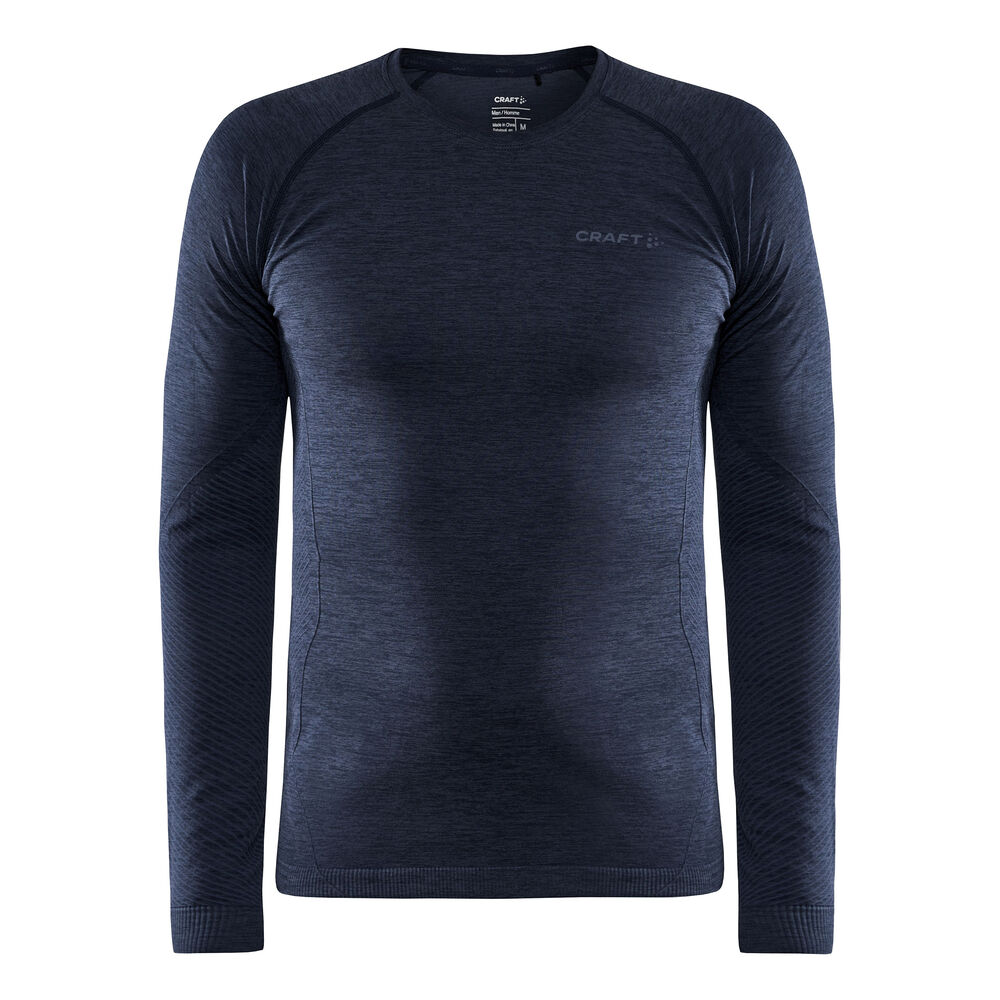 Craft Core Dry Active Comfort Longsleeve Herren - Dunkelblau, Größe XL