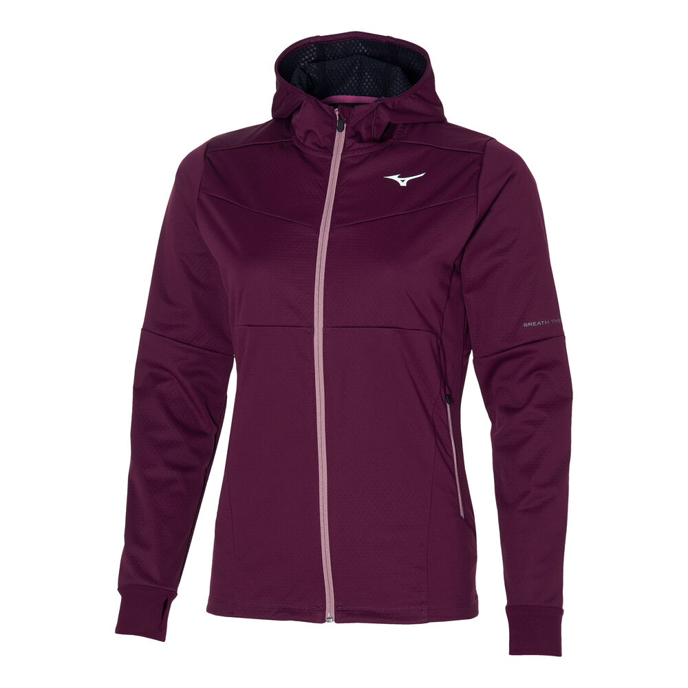Mizuno Thermal Charge BT Laufjacke Damen - Lila, Größe XS