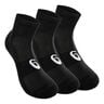 Quarter Sportsocken 3er Pack-Schwarz,Weiß