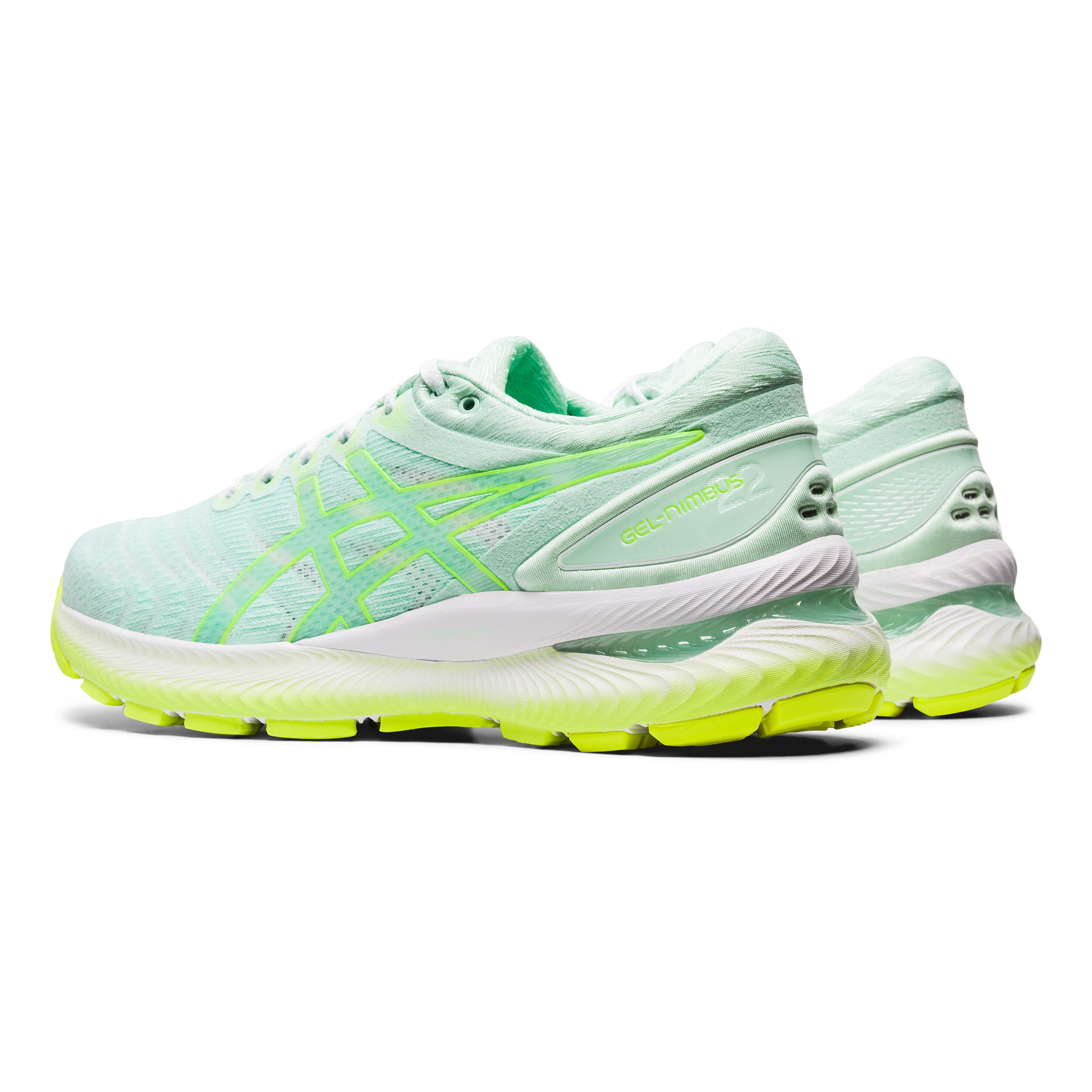 ASICS Gel Nimbus 22 Neutralschuh Damen Mint Neongelb online kaufen Running Point AT