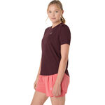 ASICS Bekleidung ASICS Road Laufshirt Damen-Dunkelrot