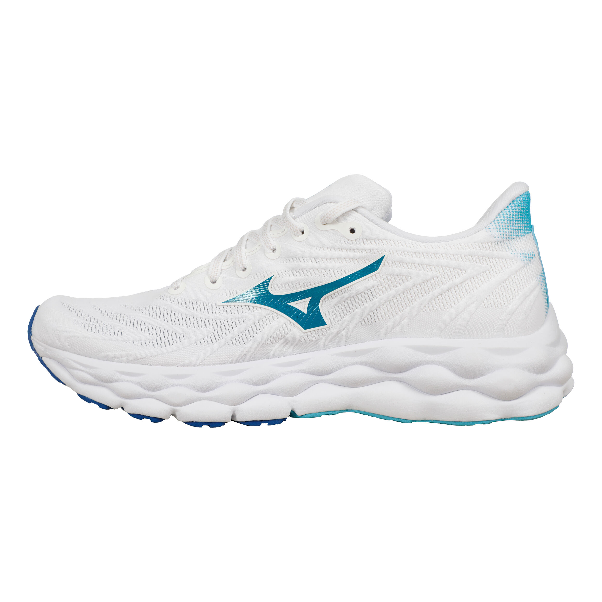 Mizuno Wave Sky 8 Neutralschuh Damen WeiB Turkis in GroBe 41 online kaufen Running Point AT
