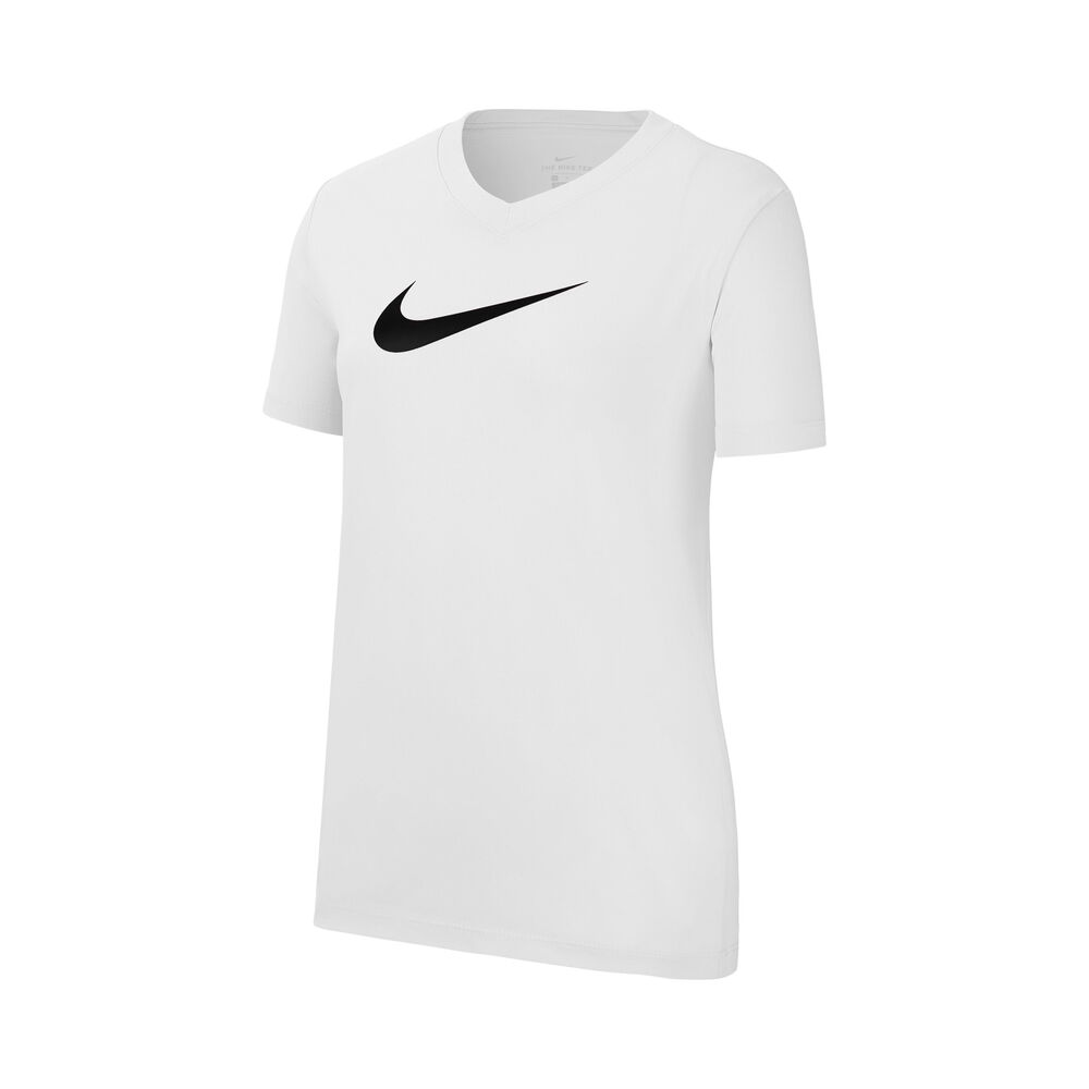 Nike Dri-Fit T-Shirt Kinder - Weiß, Schwarz, Größe L