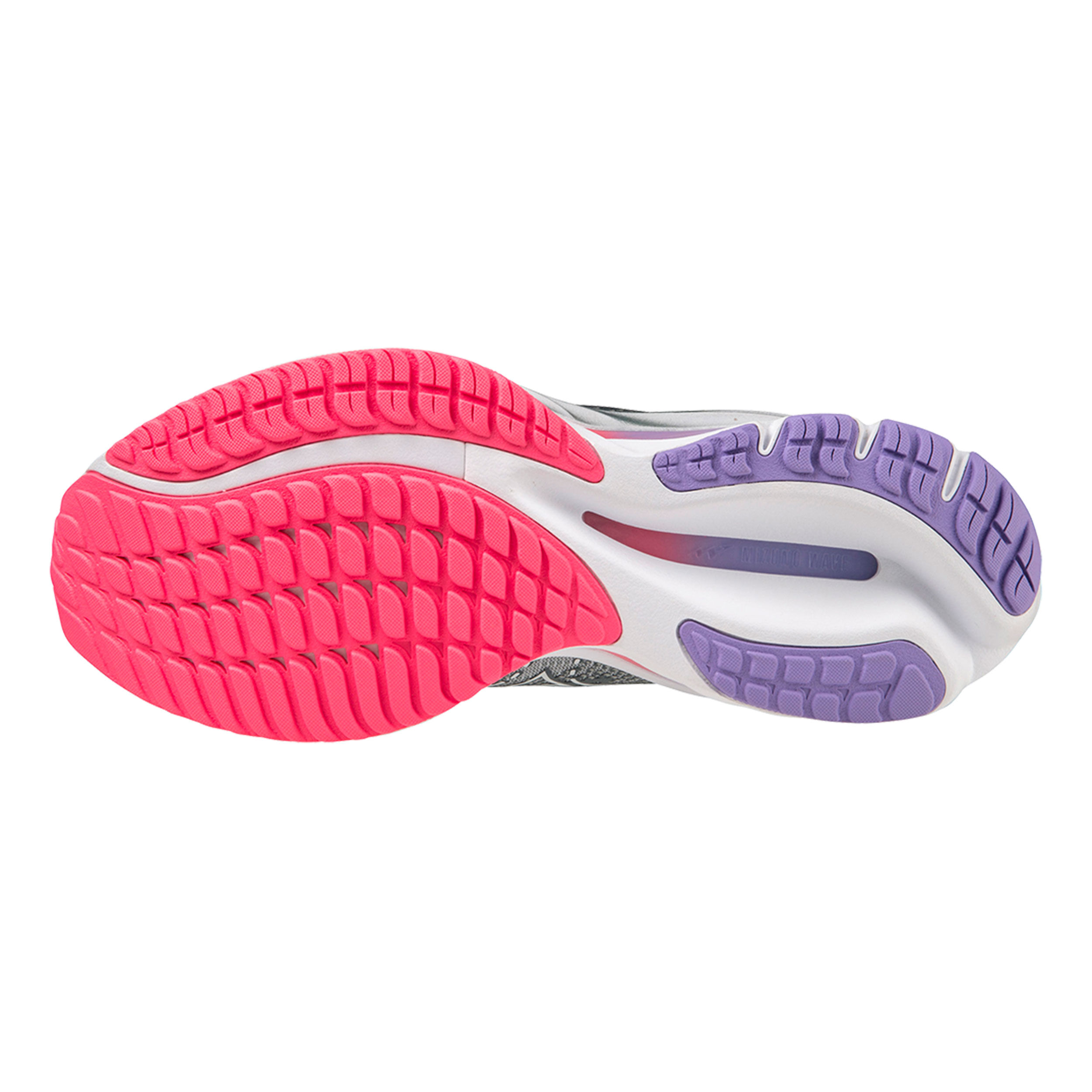 MIRUNE♡⃡﻿ Mizuno Wave Rider 27 Neutralschuh Damen Grau, Lila in Größe