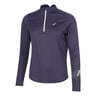 Icon 1/2 Zip Laufshirt Damen-Dunkelblau