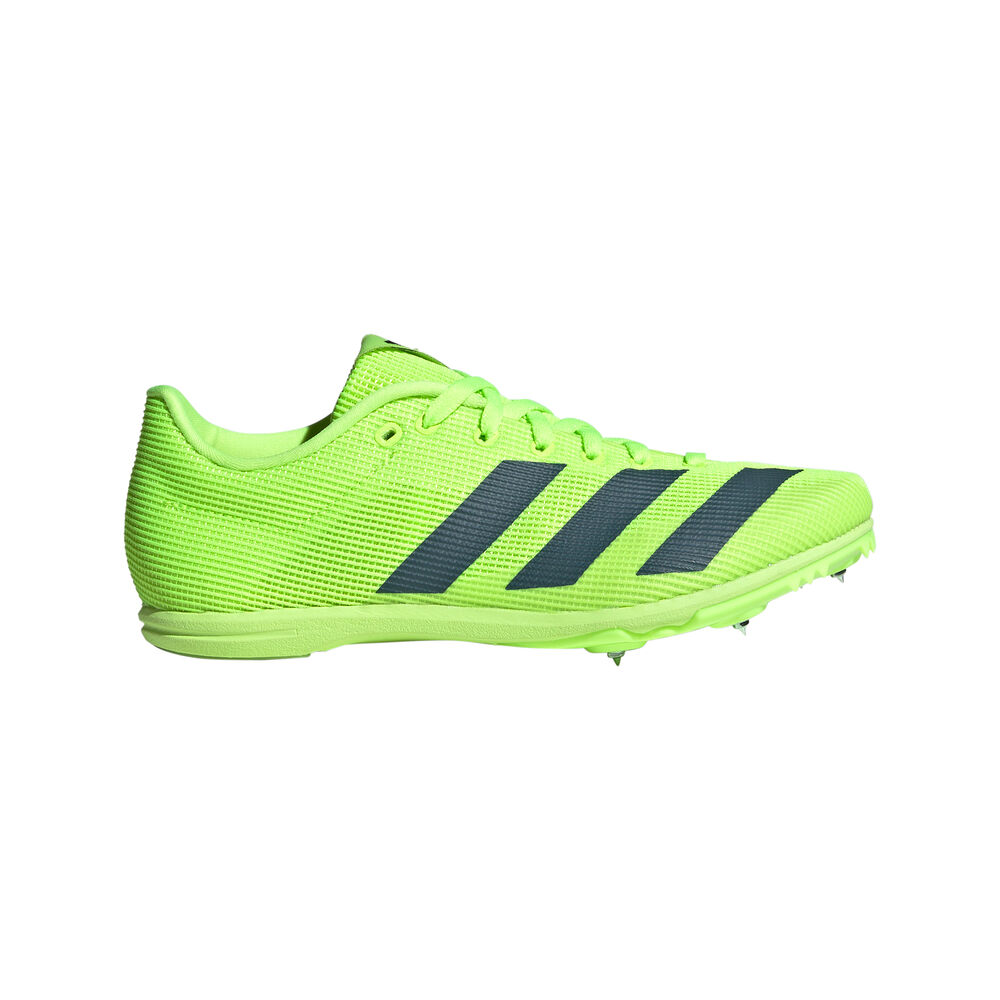 adidas Allroundstar Junior Spikeschuh Kinder - Limette, Blau, Größe 35.5