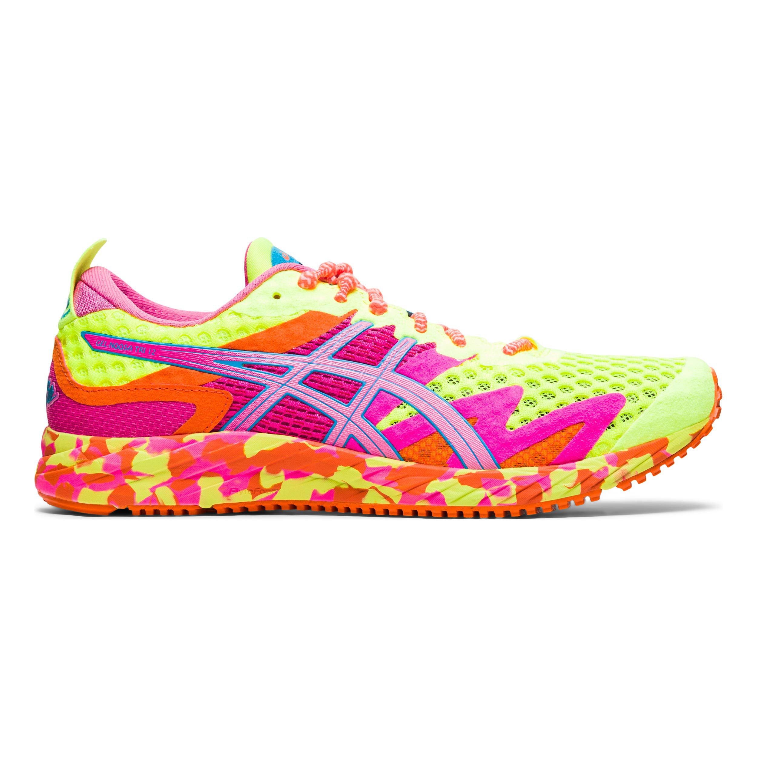 ASICS Gel Noosa Tri 12 Wettkampfschuh Damen Neongelb Orange