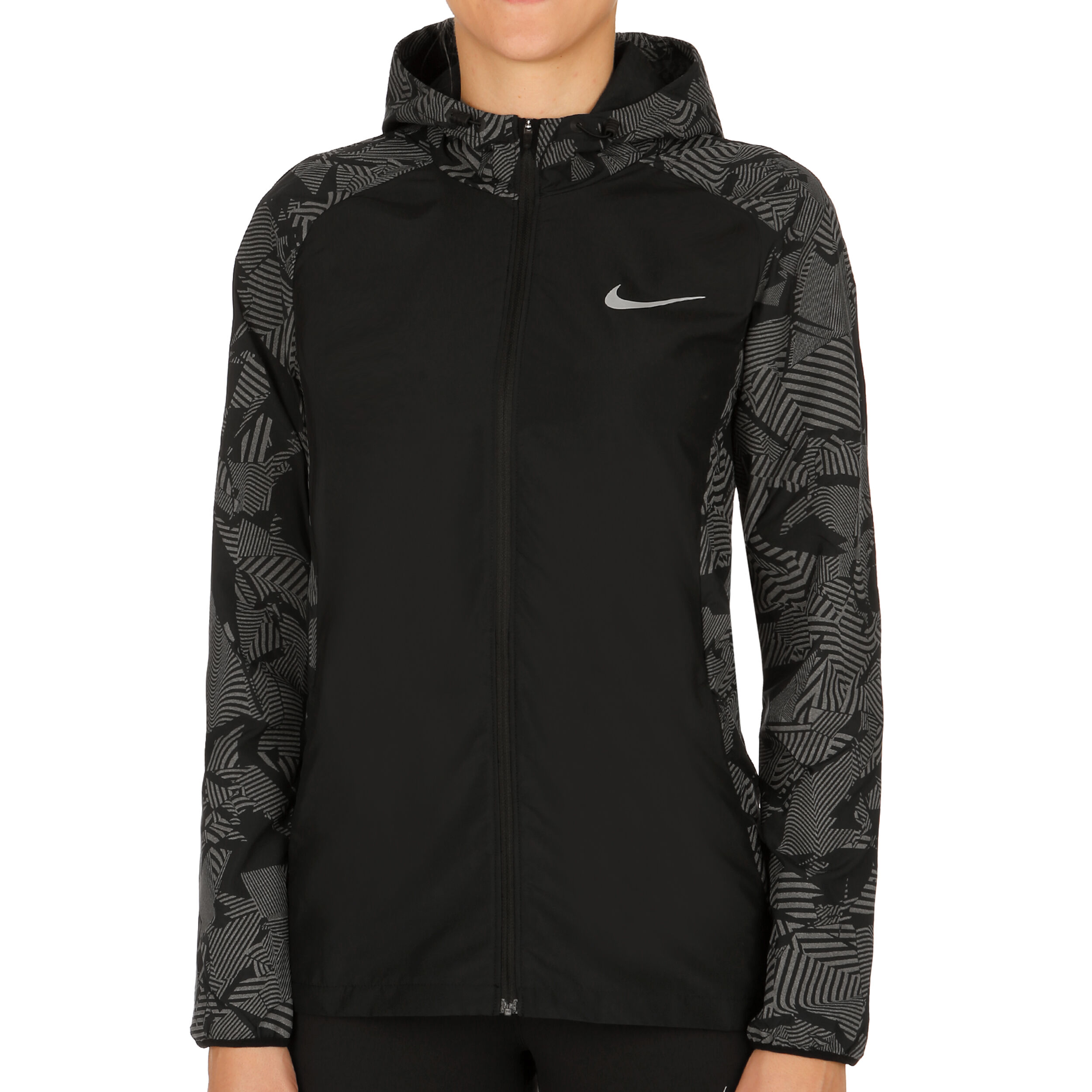 Nike Flash Essential Laufjacke Damen Schwarz Dunkelgrau online kaufen Running Point AT