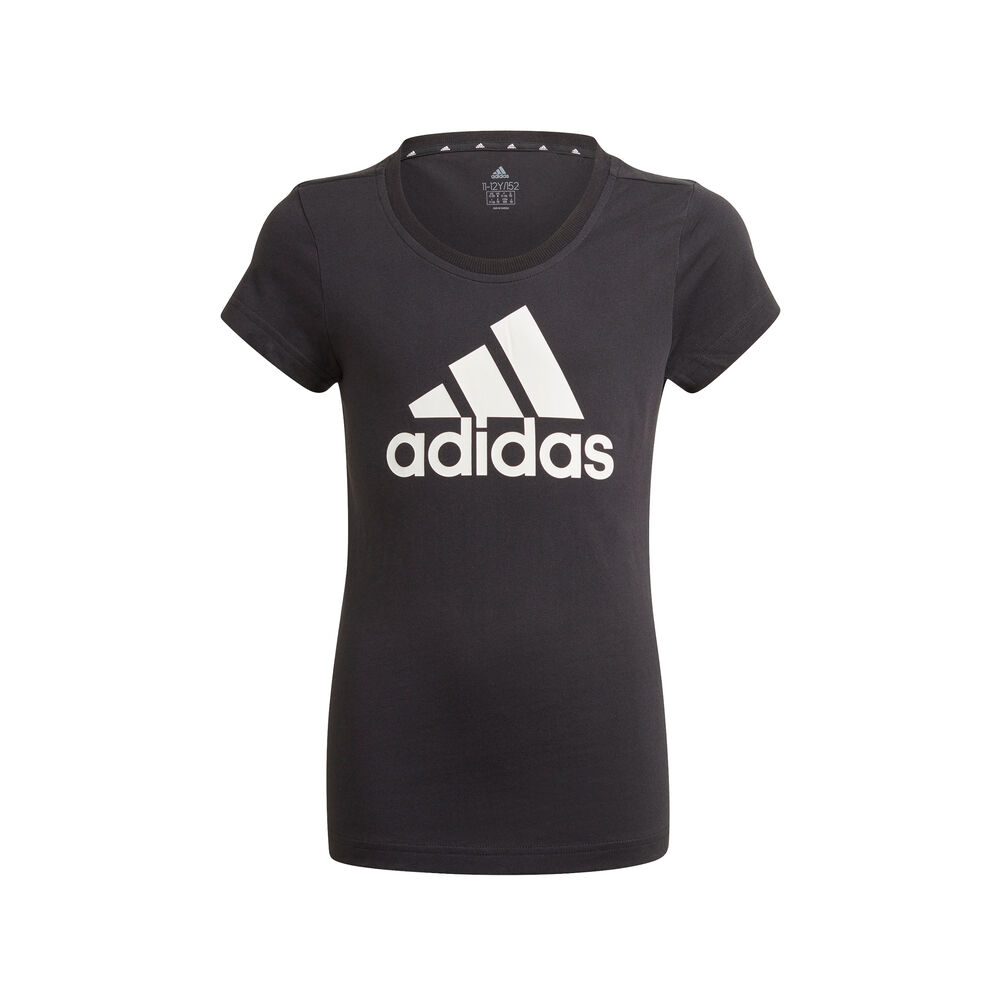 adidas Essentials Big Logo T-Shirt Mädchen - Schwarz, Weiß, Größe 116