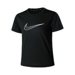 Nike Bekleidung Nike Dri-Fit One Graphic T-Shirt M&auml;dchen-Schwarz,Wei&szlig;