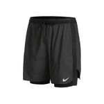Nike Bekleidung Nike Dri-Fit Stride Hybrid 5in 2in1 Laufshorts Herren-Schwarz,Grau