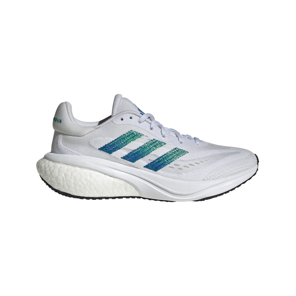 adidas Supernova 3 Neutralschuh Kinder - Weiß, Limette, Größe 40