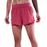 Swift 2in1 Short Laufshorts Damen-berry, silber