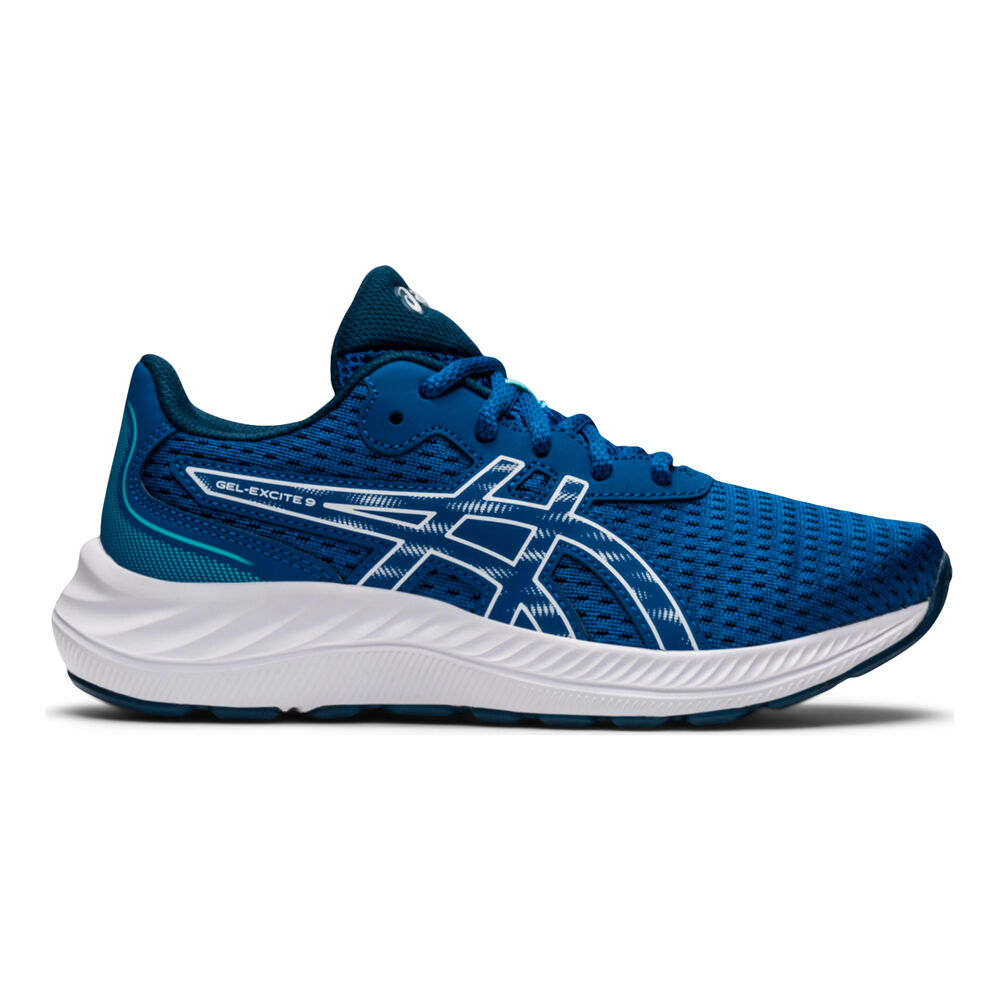 Asics Gel-Excite 9 GS Neutralschuh Kinder - Blau, Weiß, Größe 39.5