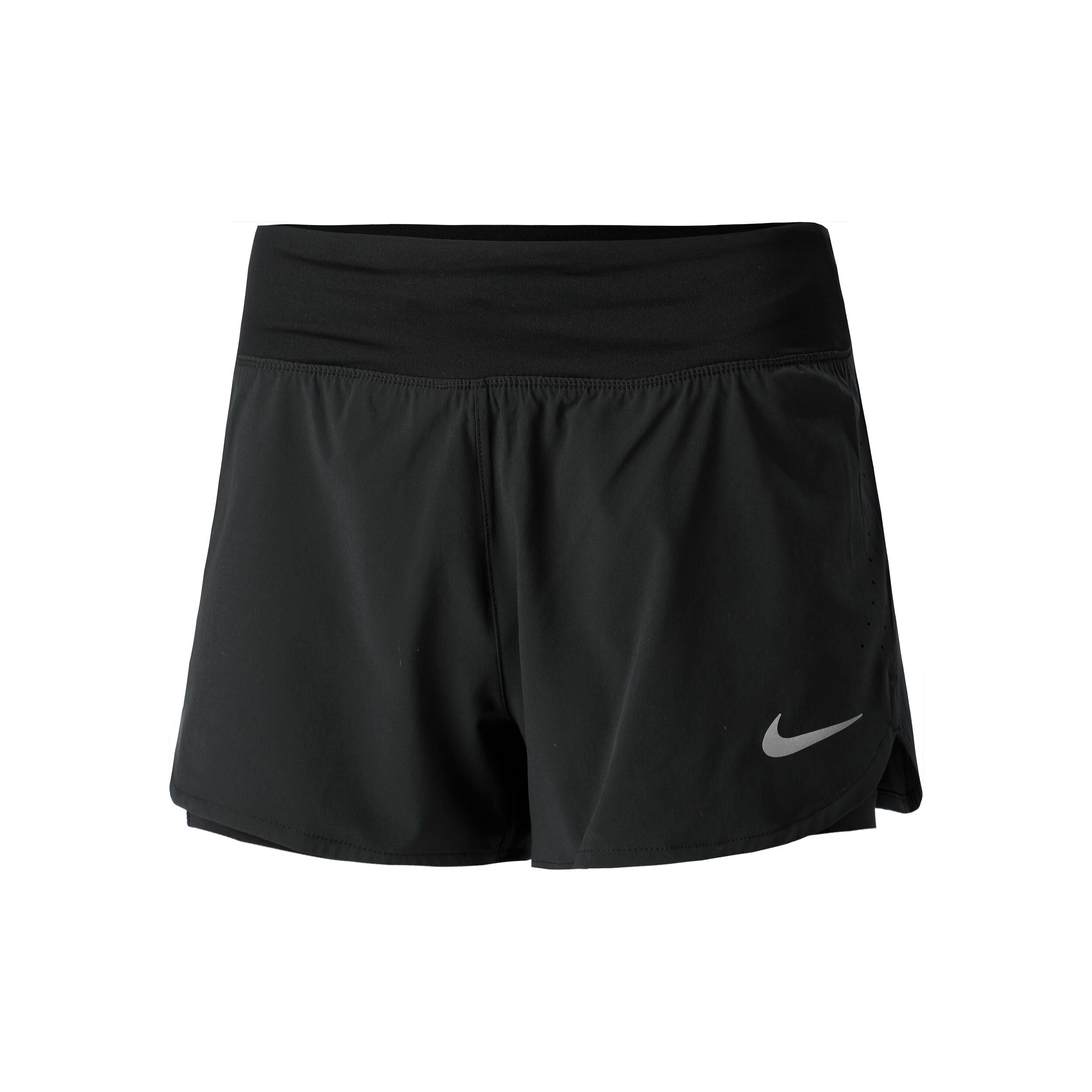 Nike Eclipse 2in1 Shorts Damen Schwarz Silber online kaufen Running Point AT