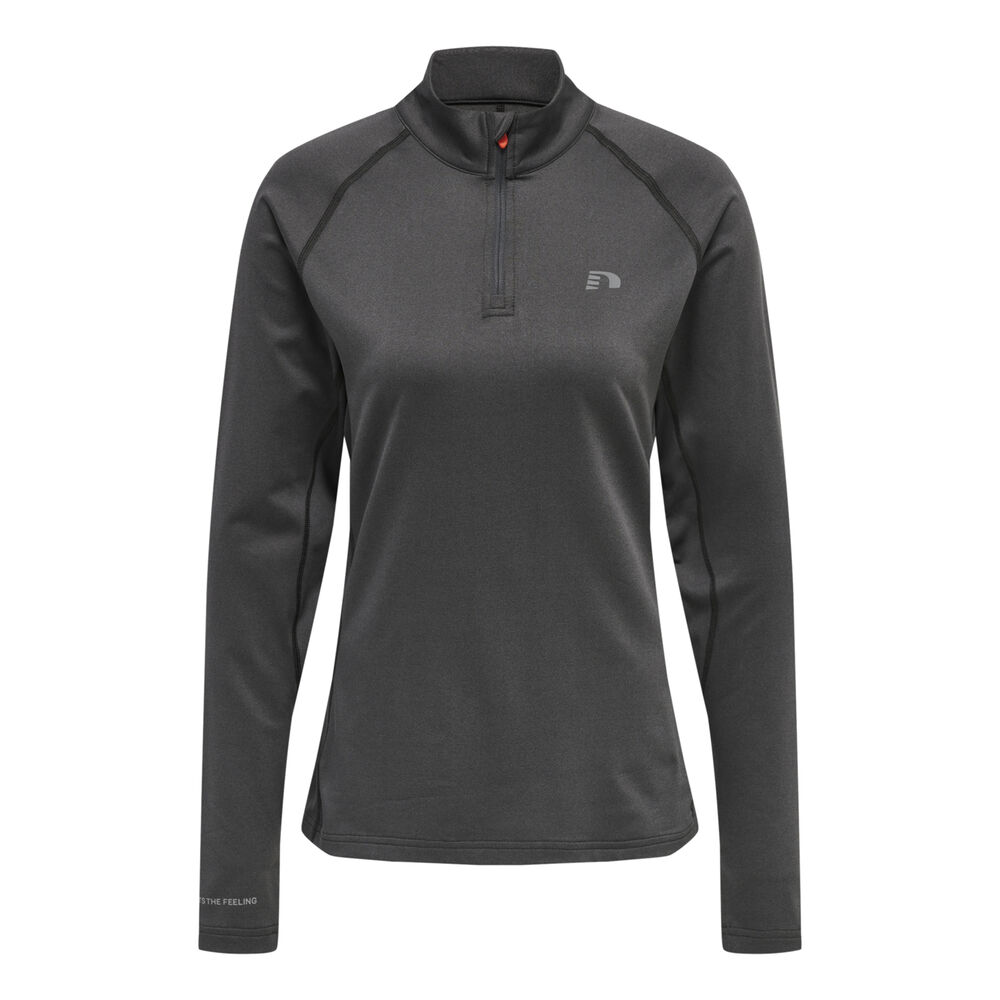 Newline Half-Zip Longsleeve Damen - Grau, Größe XS