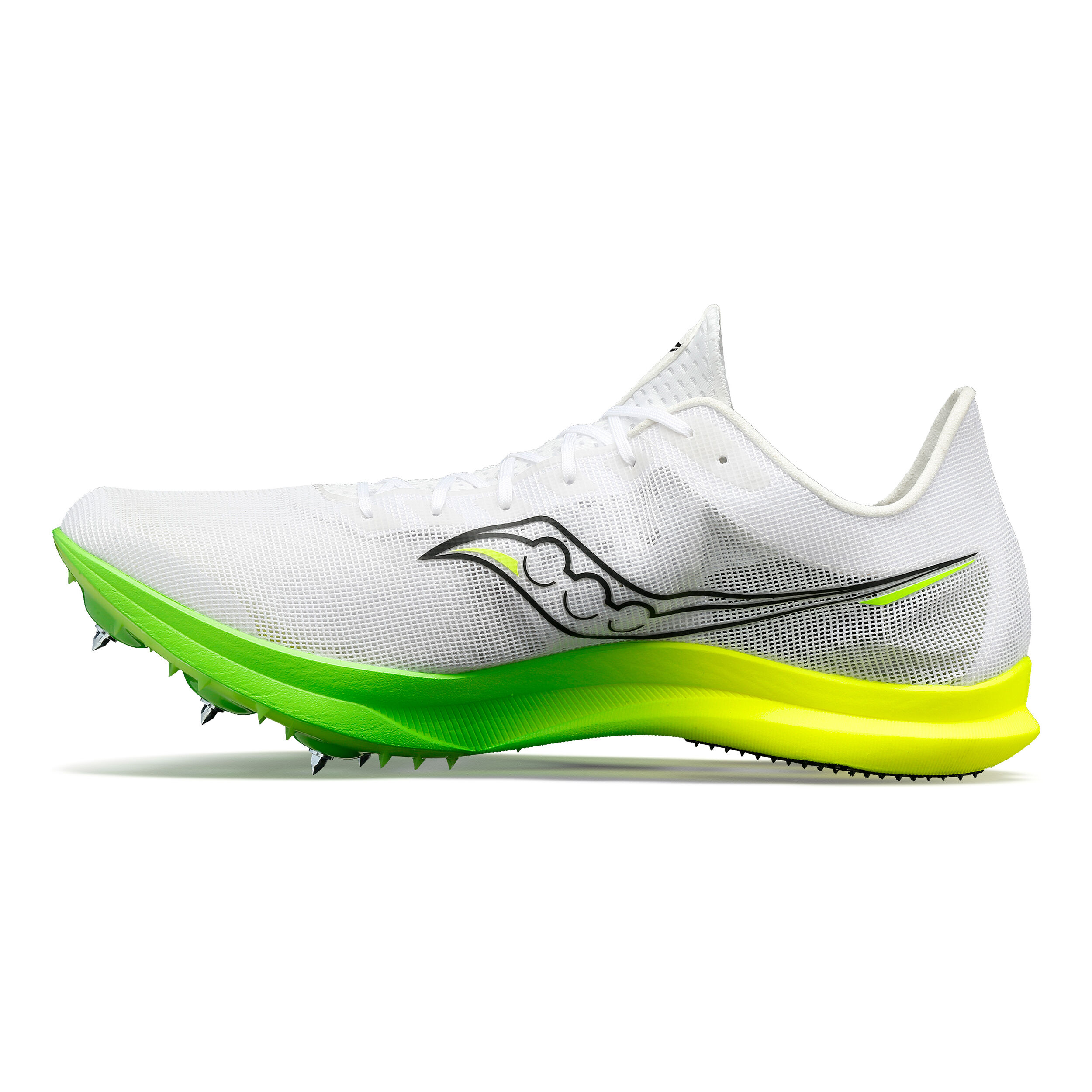 Saucony Endorphin Cheetah Spikeschuh Damen WeiB Neongrun online kaufen Running Point AT