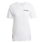 adidas Bekleidung adidas Terrex XPR Laufshirt Damen-Wei&szlig;