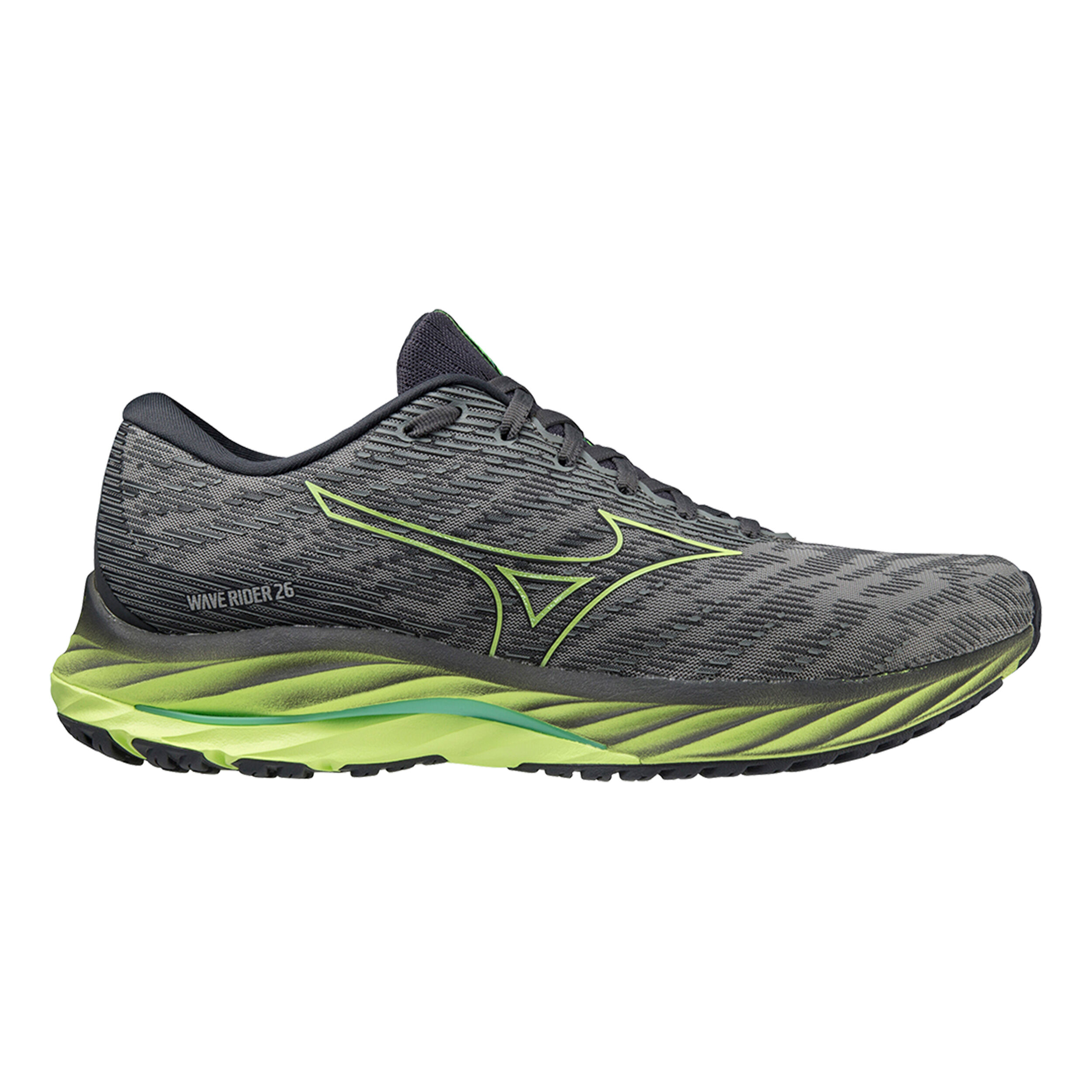 Mizuno Wave Rider 26 Neutralschuh Herren Grau Gr n online kaufen