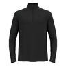 Essential 1/2 Zip Laufshirt Herren-schwarz