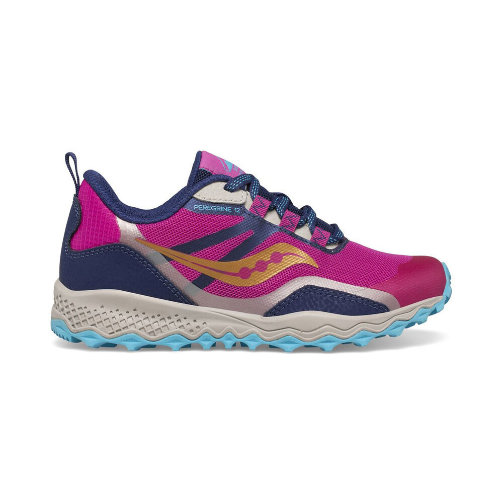 Saucony Peregrine 12 Shield Trailschuh Kinder - Blau, Türkis, Größe 35
