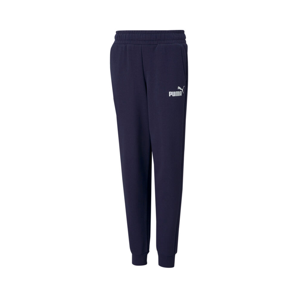 Puma Essential Logo Trainingshose Kinder - Blau, Weiß, Größe XXL