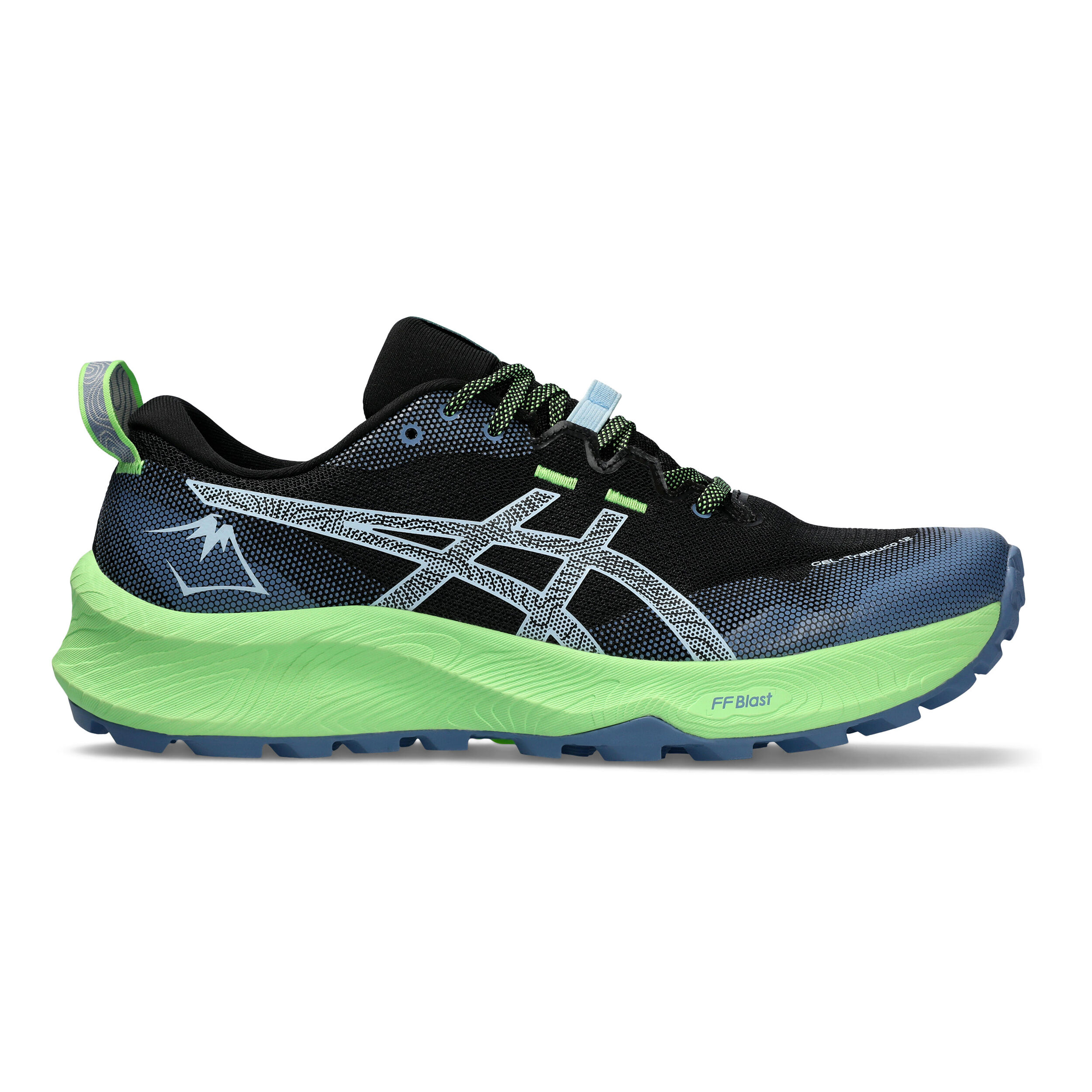 ASICS Gel Trabuco 12 Trailschuh Herren Blau Neongrun online kaufen Running Point AT