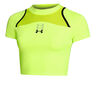 Run Anywhere Crop Laufshirt Damen-Grün,Schwarz