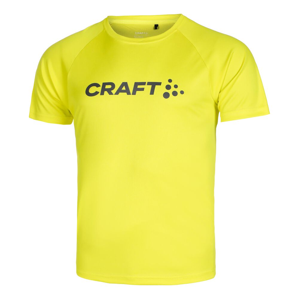 Craft Core Essence Logo Laufshirt Herren - Gelb, Größe M