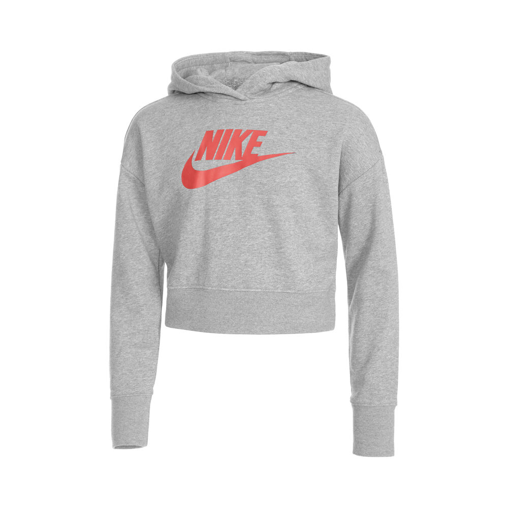 Nike Sportswear Club Cropped Hoody Kinder - Grau, Pink, Größe L