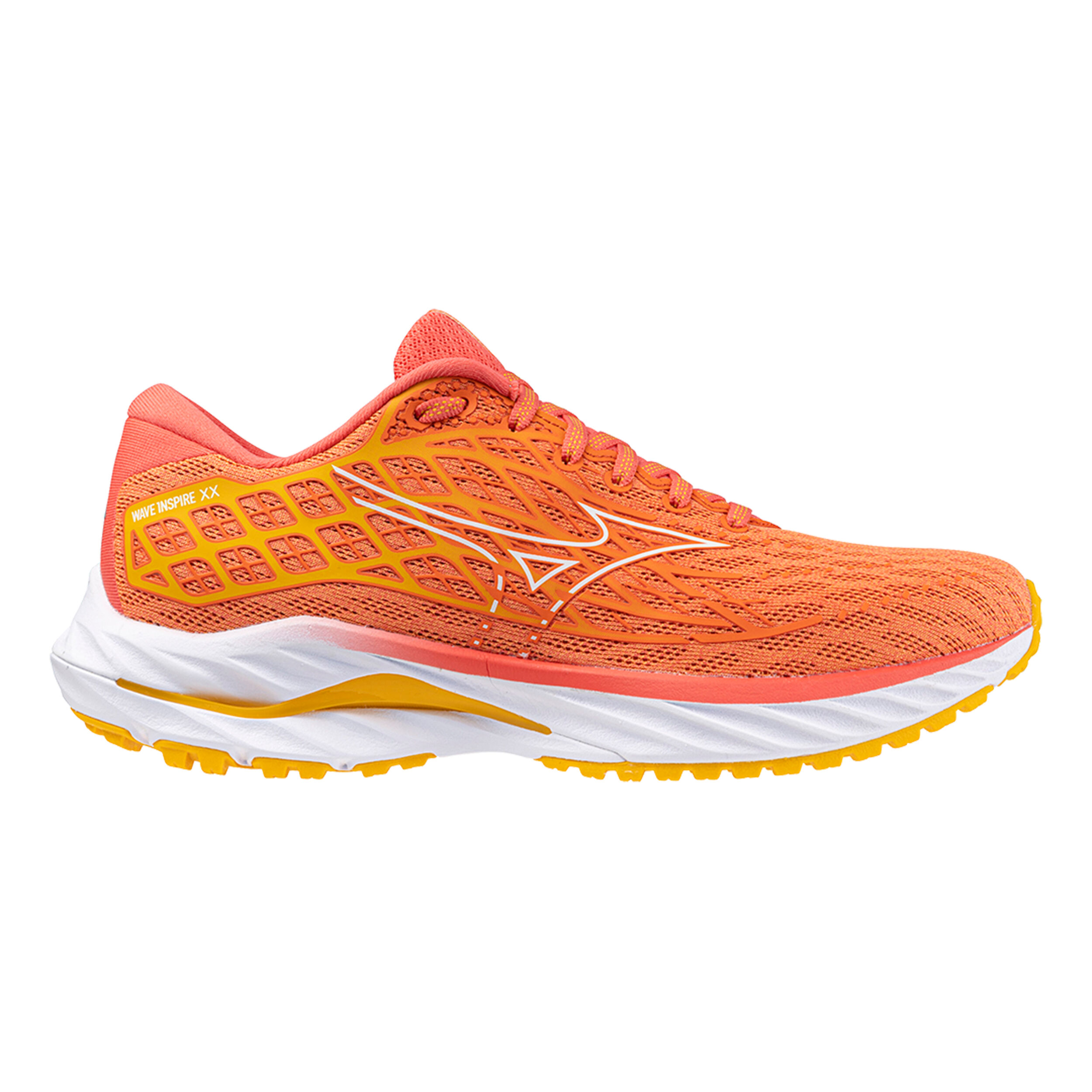 Mizuno Wave Inspire 20 Stabilitatsschuh Damen Orange Gelb online kaufen Running Point AT
