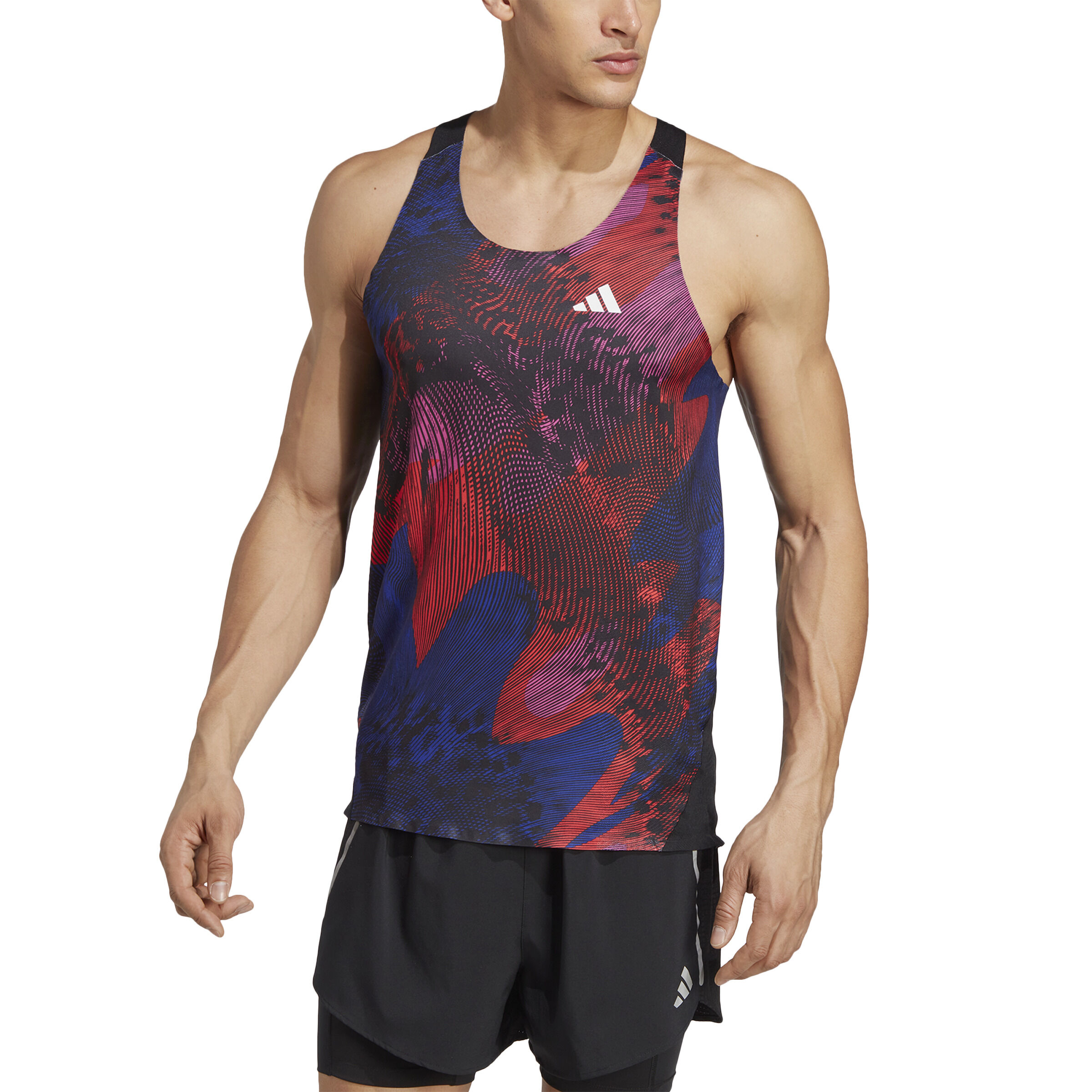adidas Adizero Tank Top Herren Schwarz Rot online kaufen Running Point AT