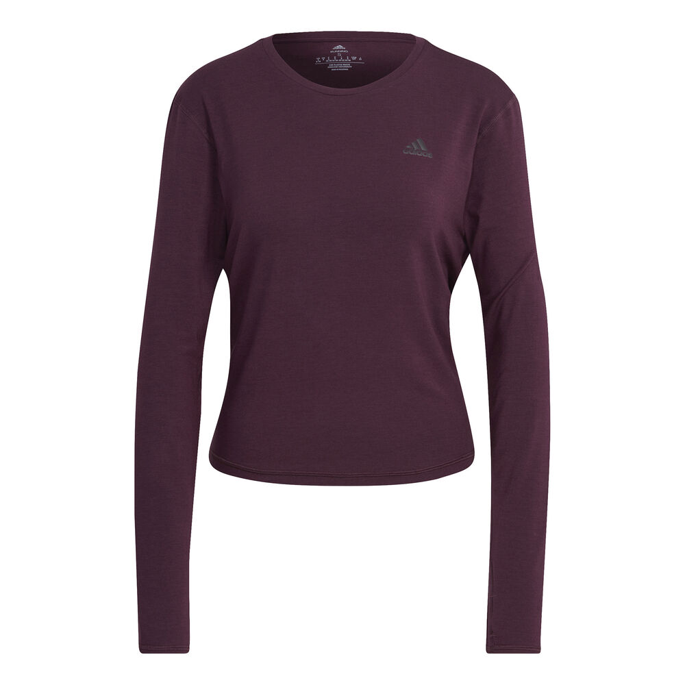 Made with günstig Kaufen-adidas RI 3 Stripes Made With Nature Longsleeve Damen - Berry, Größe L. adidas RI 3 Stripes Made With Nature Longsleeve Damen - Berry, Größe L <![CDATA[Stylisches Sporttop aus leichtem Gewebe Loslaufen und Dich wohlfühlen, das ist die