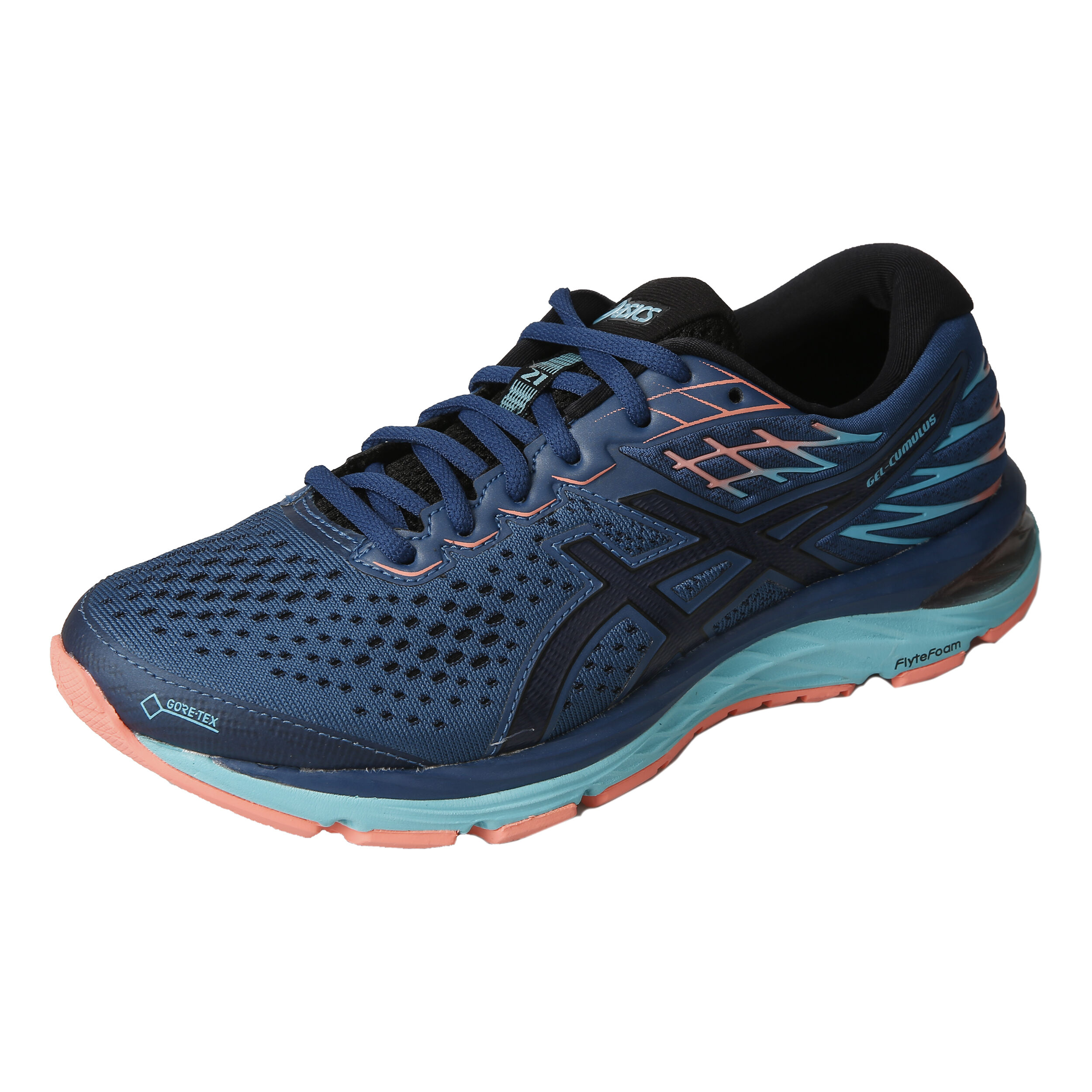 ASICS Gel Cumulus 21 Lite Show Neutralschuh Damen Petrol Turkis online kaufen Running Point AT