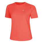 ASICS Bekleidung ASICS Road Laufshirt Damen-Koralle