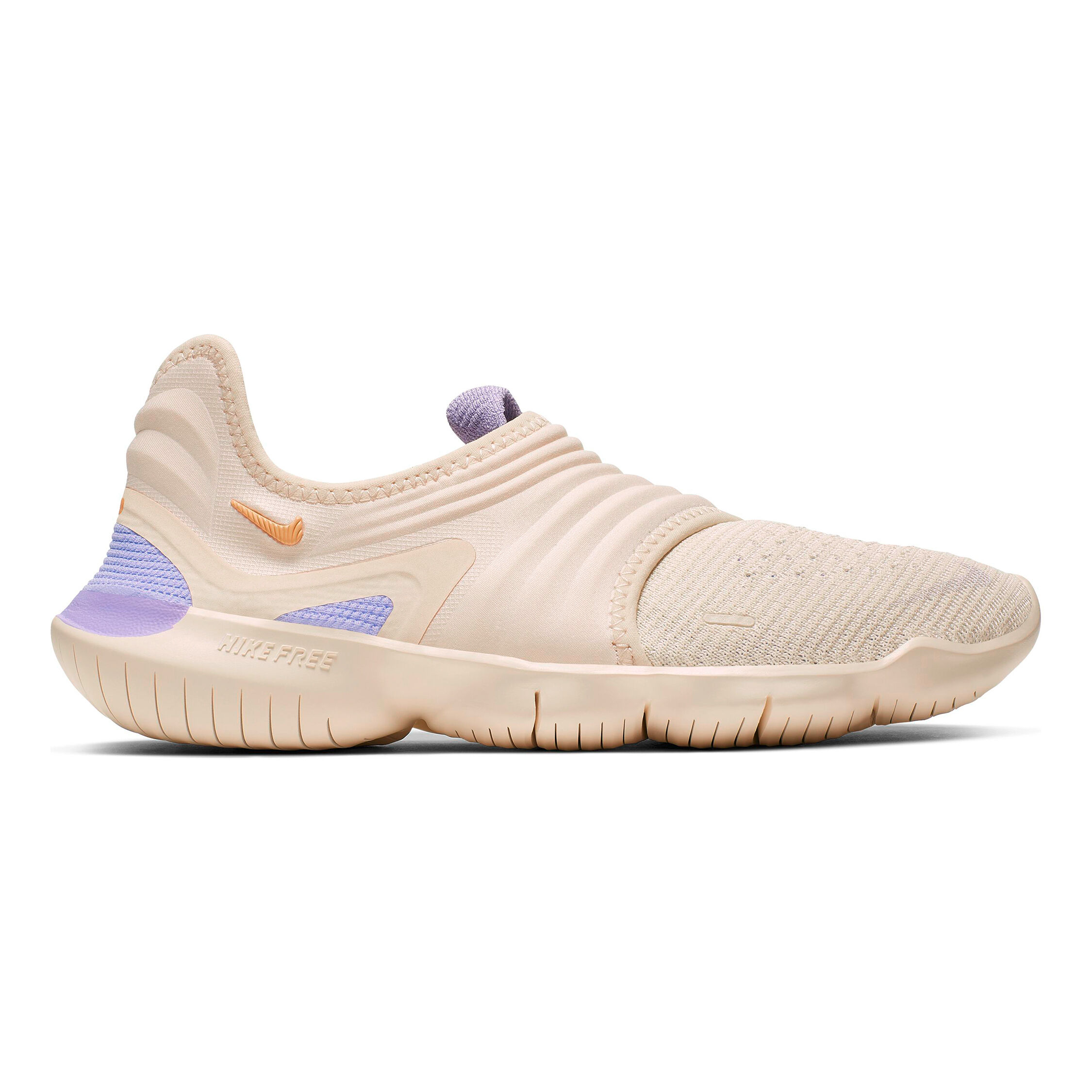 Nike Free Run Flyknit 3.0 Natural Running Schuh Damen Creme Flieder in GroBe 38 online kaufen Running Point AT