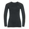Performance Warm Eco BI Top Crew Neck Longsleeve Damen-Schwarz,Anthrazit