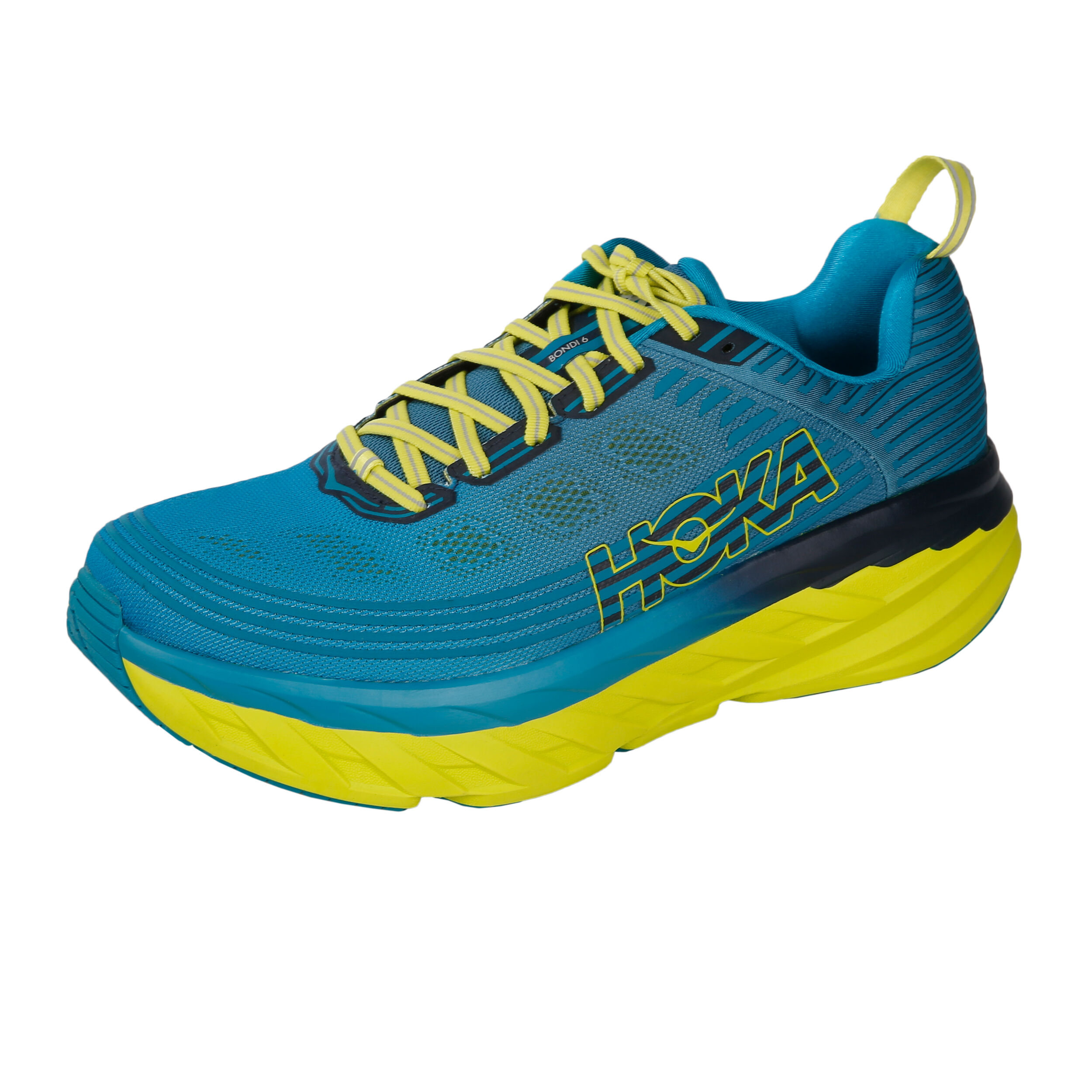 Hoka One One Bondi 6 Neutralschuh Herren Blau Gelb online kaufen Running Point AT