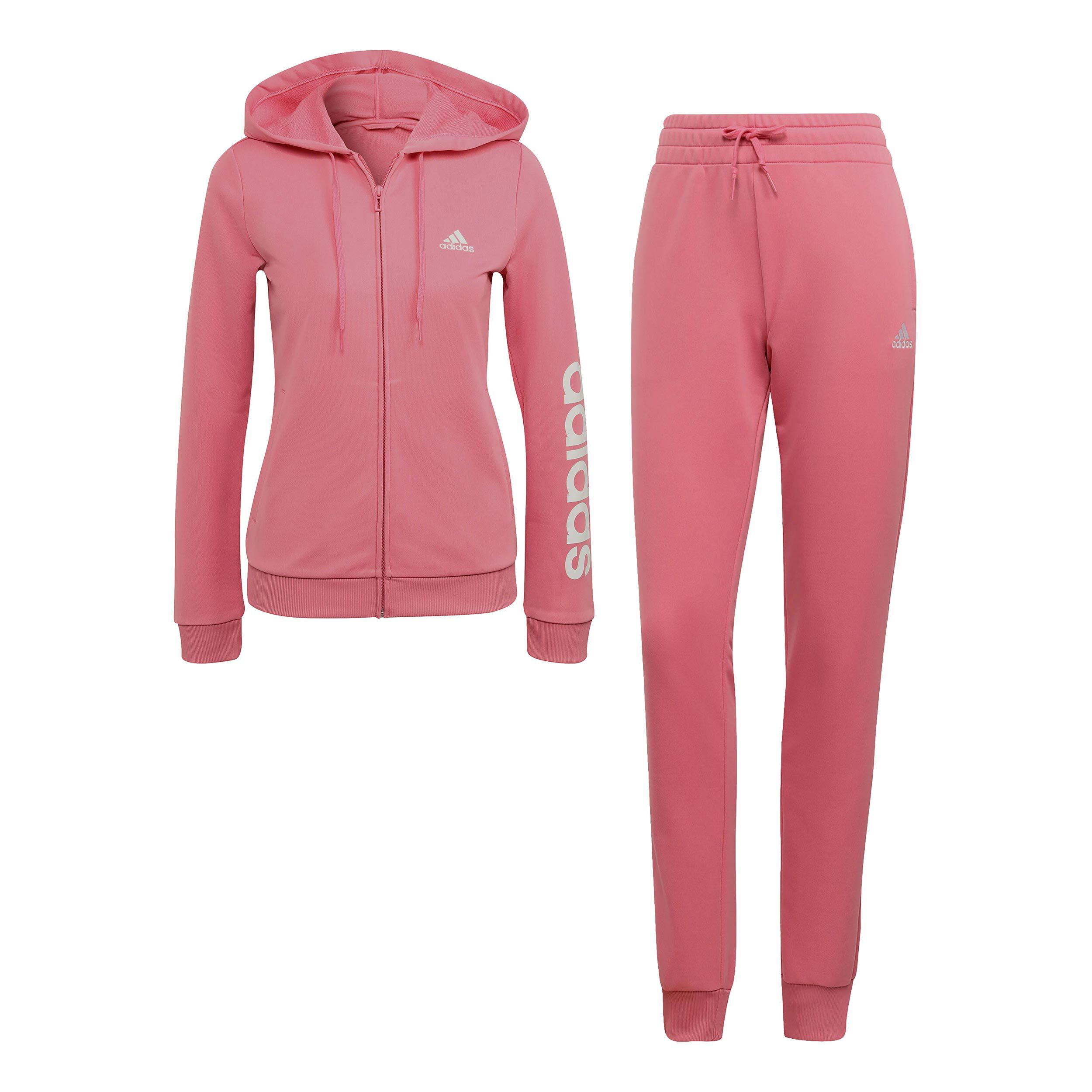 adidas Linear FT Trainingsanzug Damen Pink WeiB in GroBe XL online kaufen Running Point AT