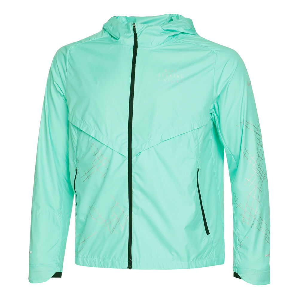 Nike SF Run Divine Flash Laufjacke Herren - Türkis, Grau, Größe L