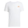 Adizero Laufshirt Herren-Weiß,Orange