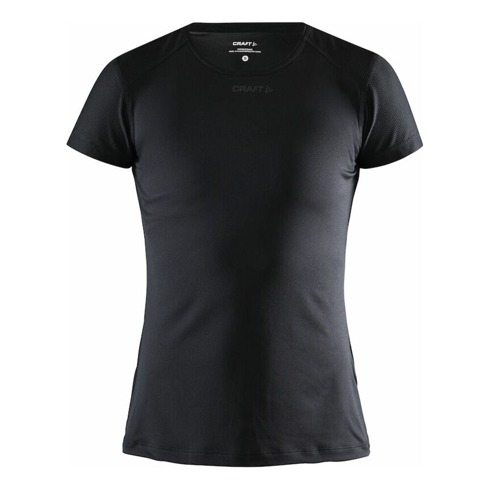 Craft ADV Essence Shortsleeve Slim Laufshirt Damen - Schwarz, Größe L